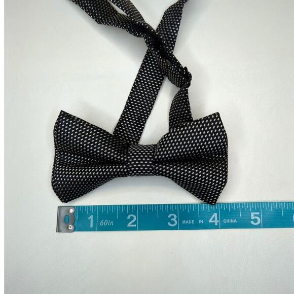 Bowtie Black and Gray Speckled Adjustable - Picture 5 of 7